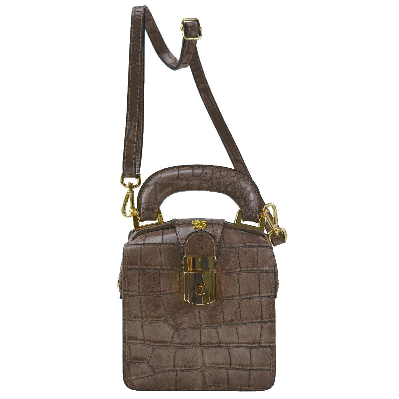 Pratesi Brunelleschi Handbag in genuine Italian leather - Brunelleschi Brown