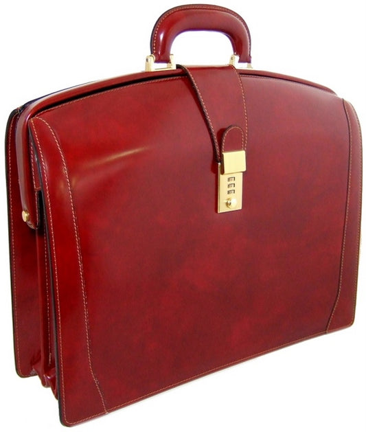 Pratesi Brunelleschi Briefcase in genuine leather - Brunelleschi Chianti