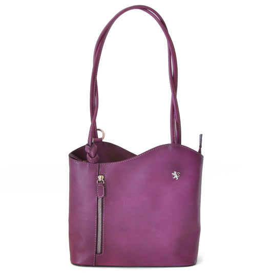 Pratesi Shoulder Bag Consuma Small in genuine leather B465/P - Violet