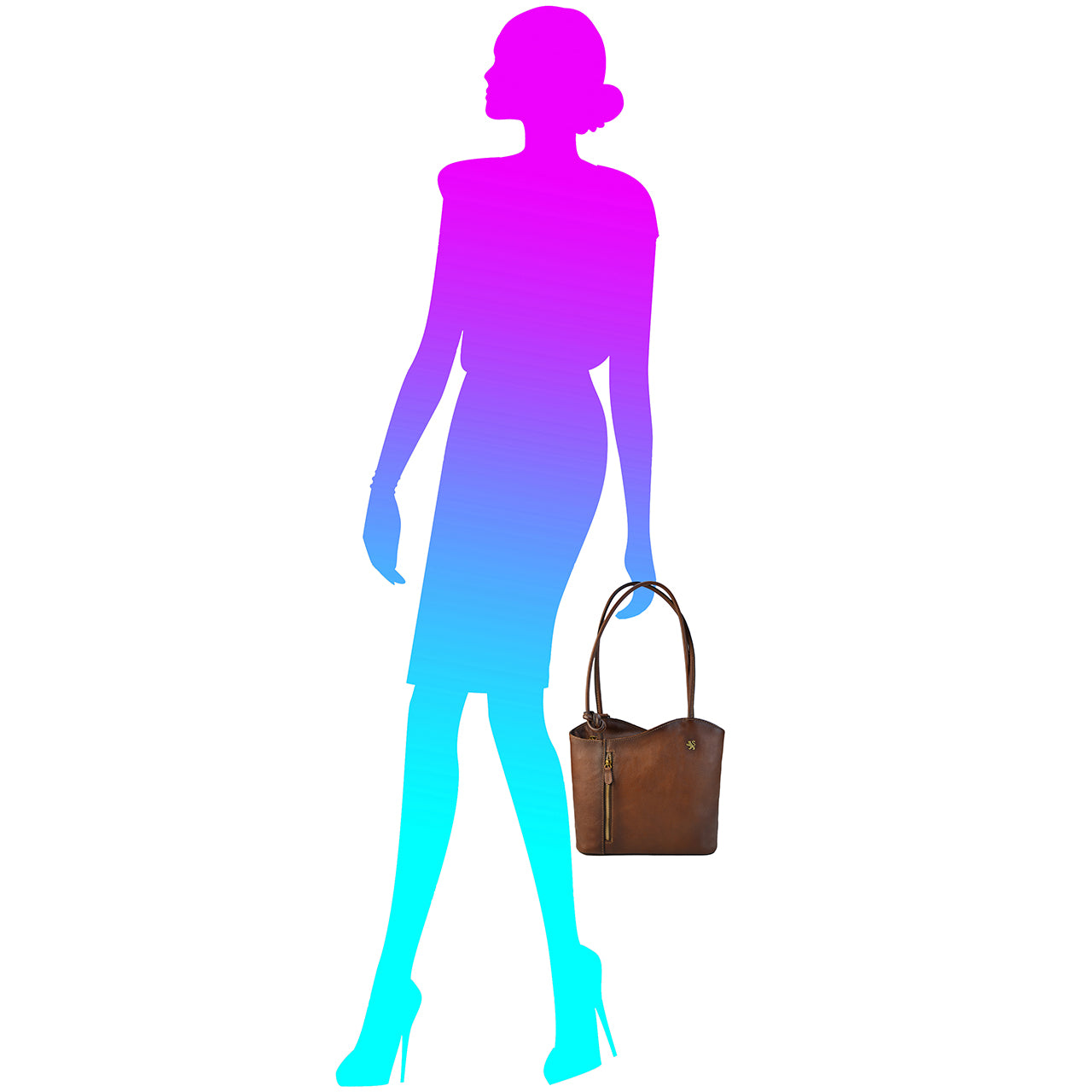 Pratesi Shoulder Bag Consuma Small in genuine leather B465/P - Violet