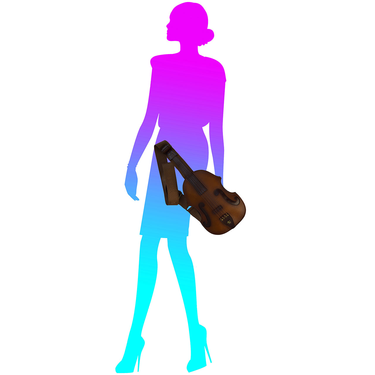 Pratesi Violino Backpack in genuine leather R210 - Brunelleschi Chianti