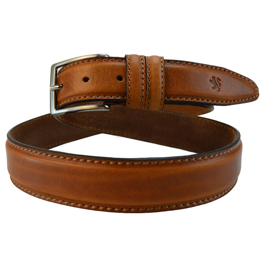 Pratesi Egidio Belt in Italian Vegetable Dyed Leather - Cognac