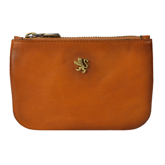 Pratesi Marnia Cosmetic Bag – Genuine Italian Vegetable Tanned Leather - Brown