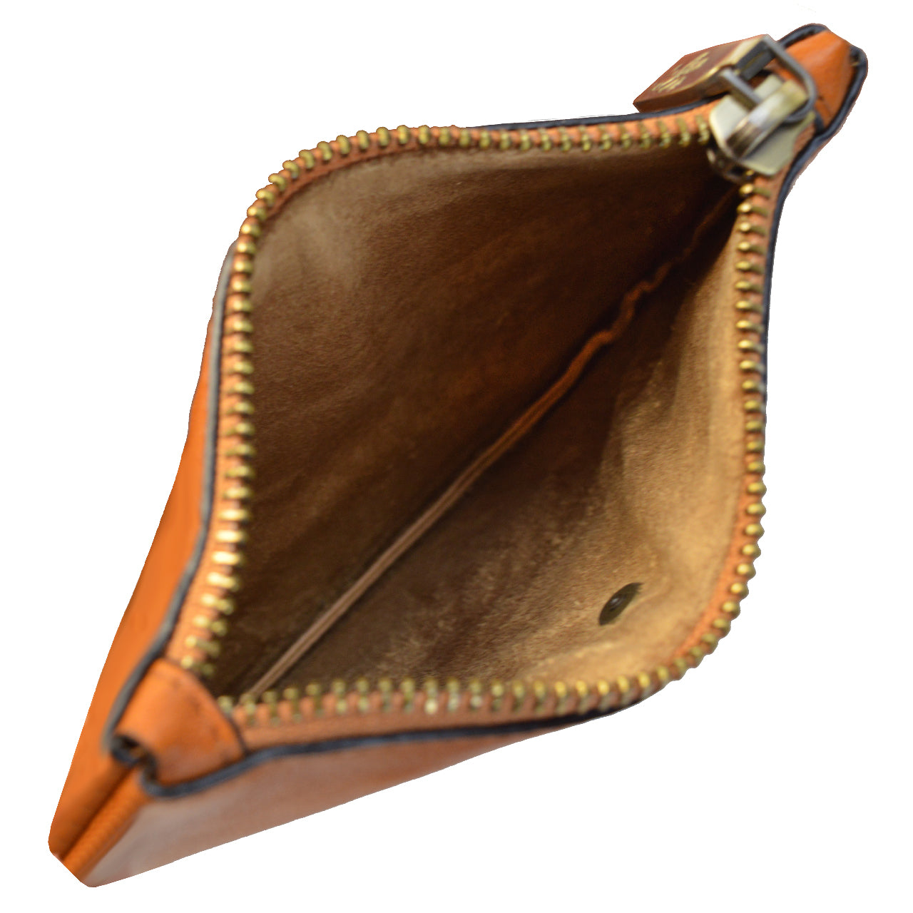 Pratesi Marnia Cosmetic Bag – Genuine Italian Vegetable Tanned Leather - Brown