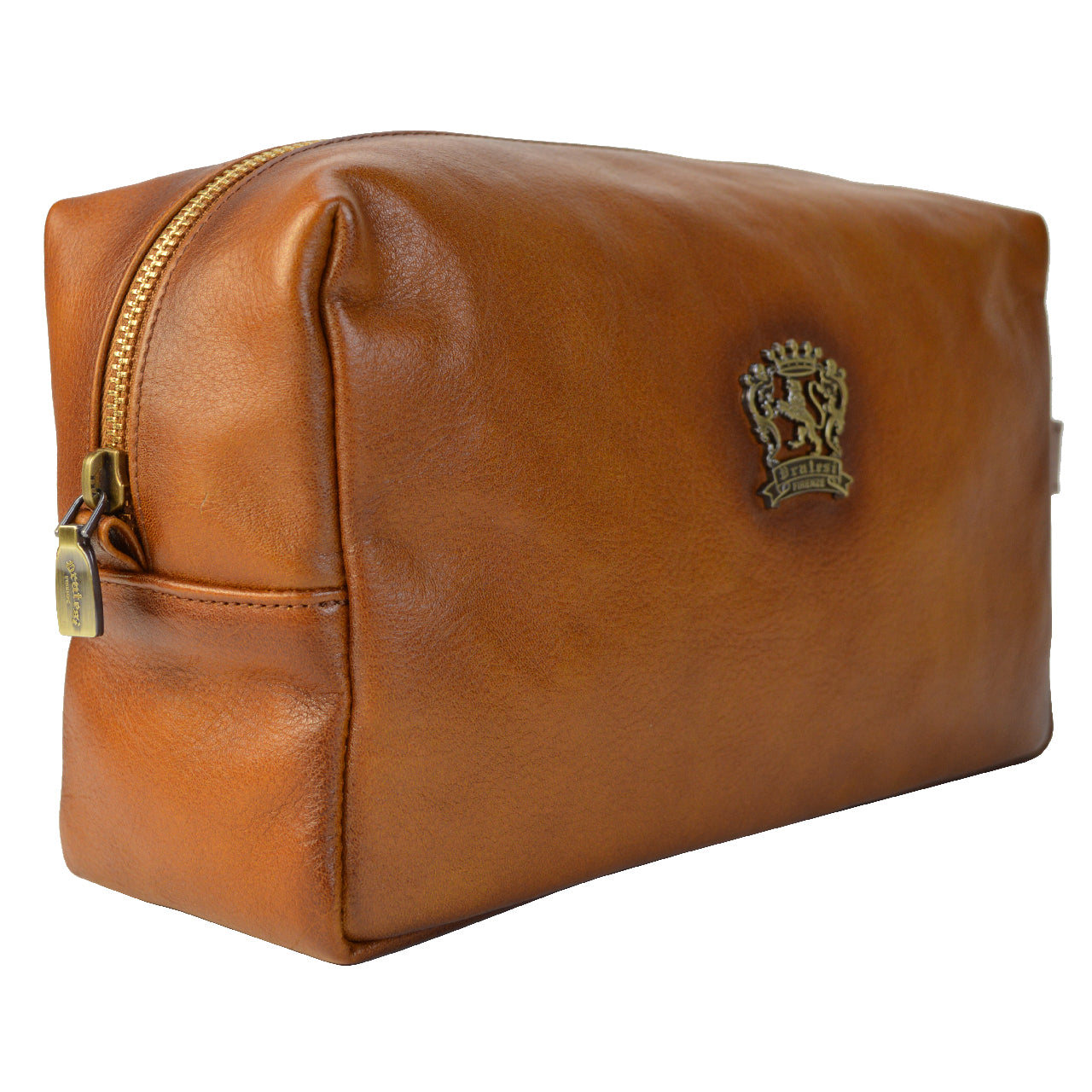 Pratesi Tronia Necessaire B250 in Genuine Leather - Toiletry Bag B250 Brown