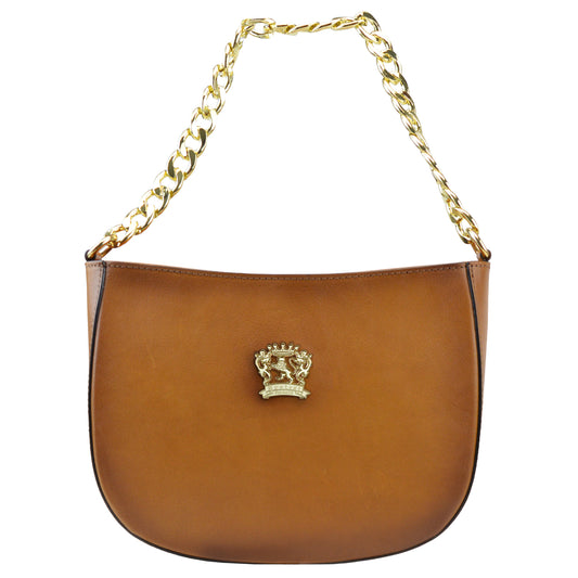 Pratesi Rimaggio Italian Ladies Bag in vegetable tanned Italian leather - Brown