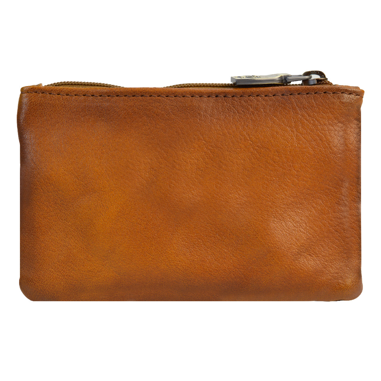 Pratesi Farnia Leather Key Pouch in Italian Vegetable Tanned Leather -  Brown