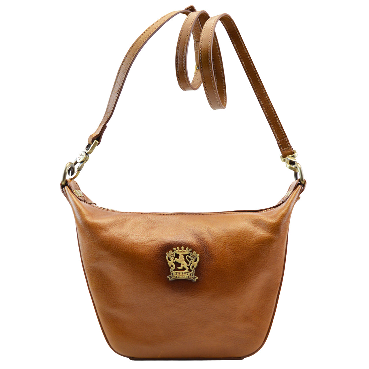 Pratesi Treggiaia Handbag B324 in Genuine Vegetable Dyed Italian Leather - Brown