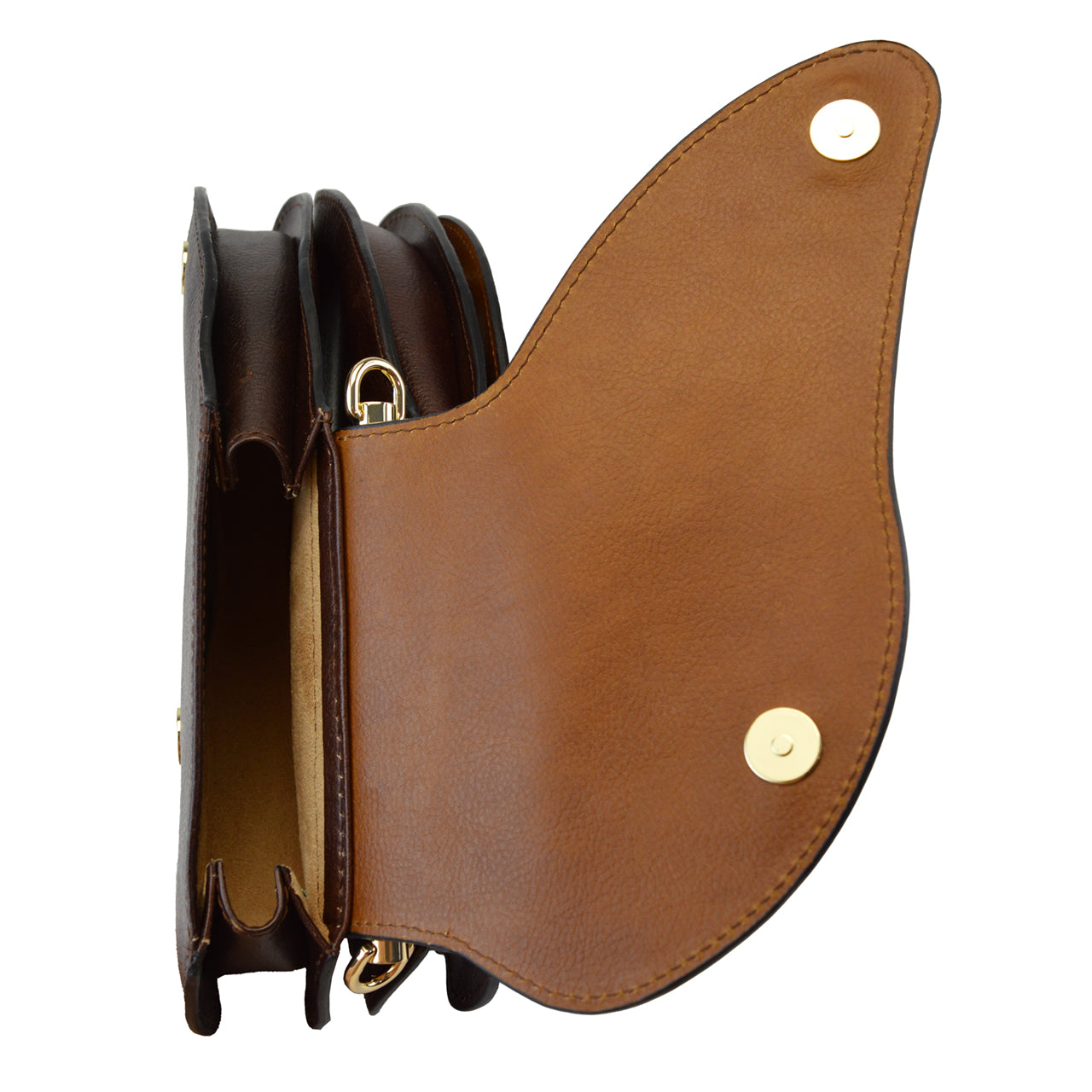 Pratesi Farfalla Backpack B383 in Genuine Vegetable Dyed Italian Leather - Brown