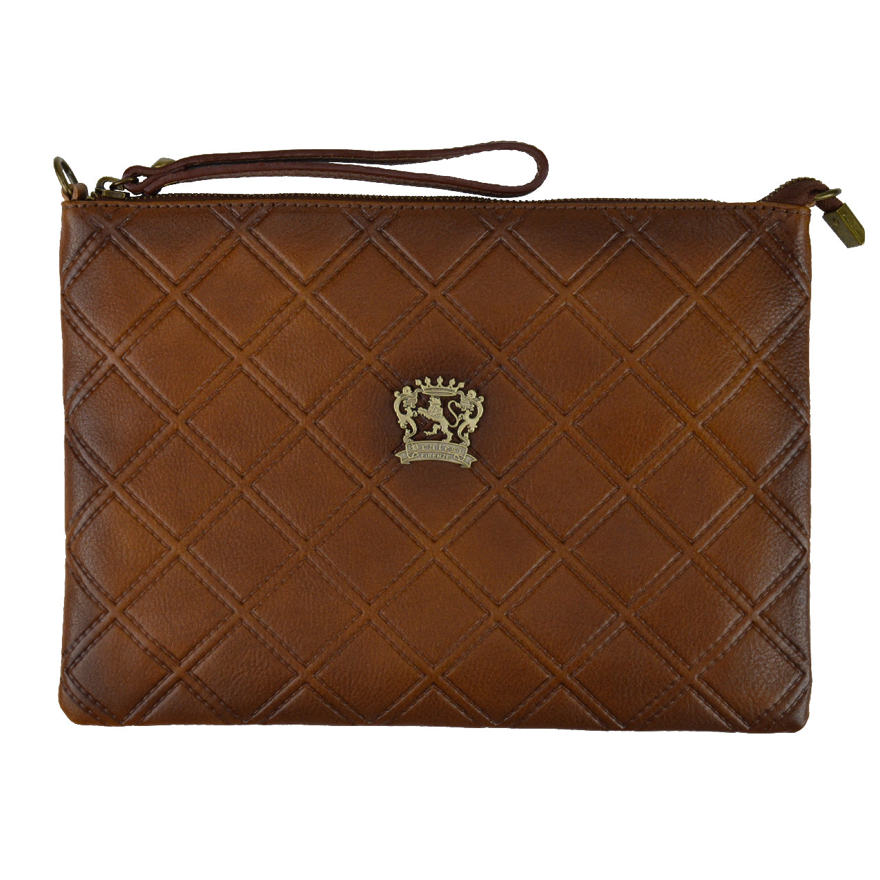 Pratesi Montebonello Clutch on Belt 20cm in Vegetable-Dyed Leather - Black