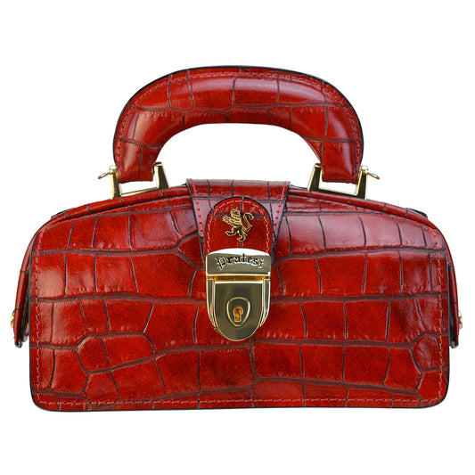 Pratesi Lady Brunelleschi Nana Woman Bag in true leather K120/M - King Cherry