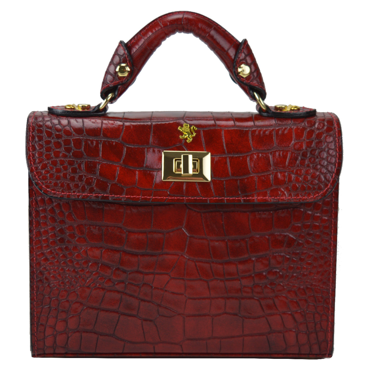 Pratesi Lucignano K280/26 Handbag in genuine leather - King Cherry