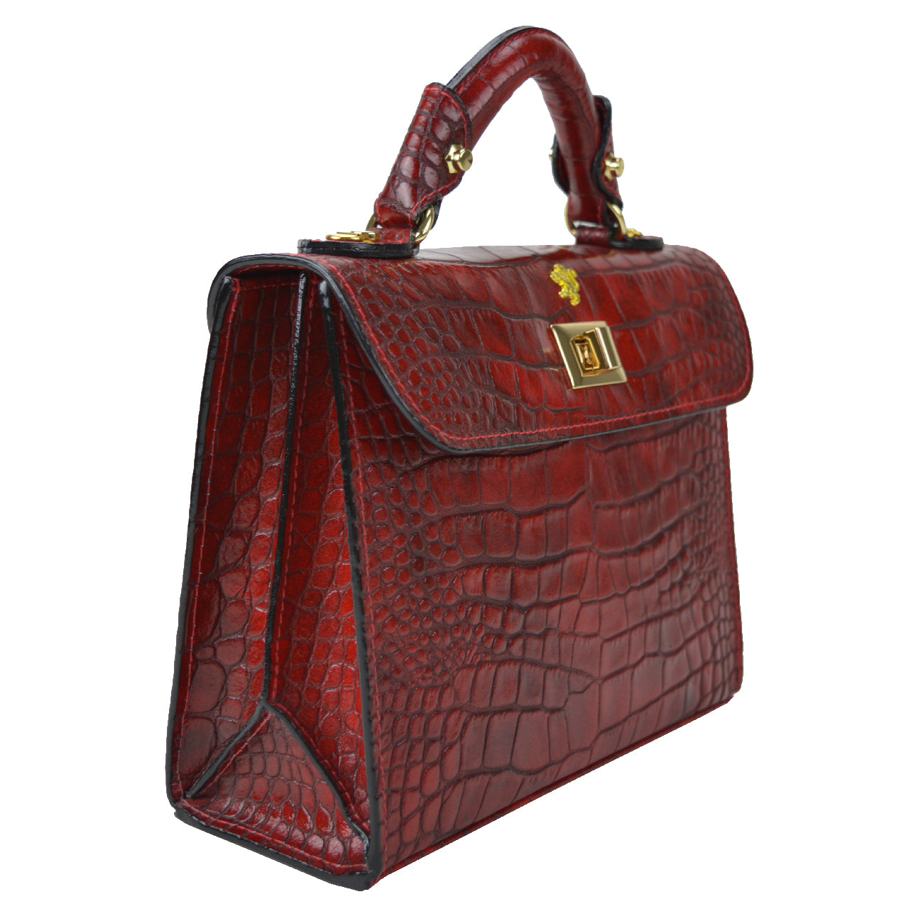 Pratesi Lucignano K280/26 Handbag in genuine leather - King Cherry