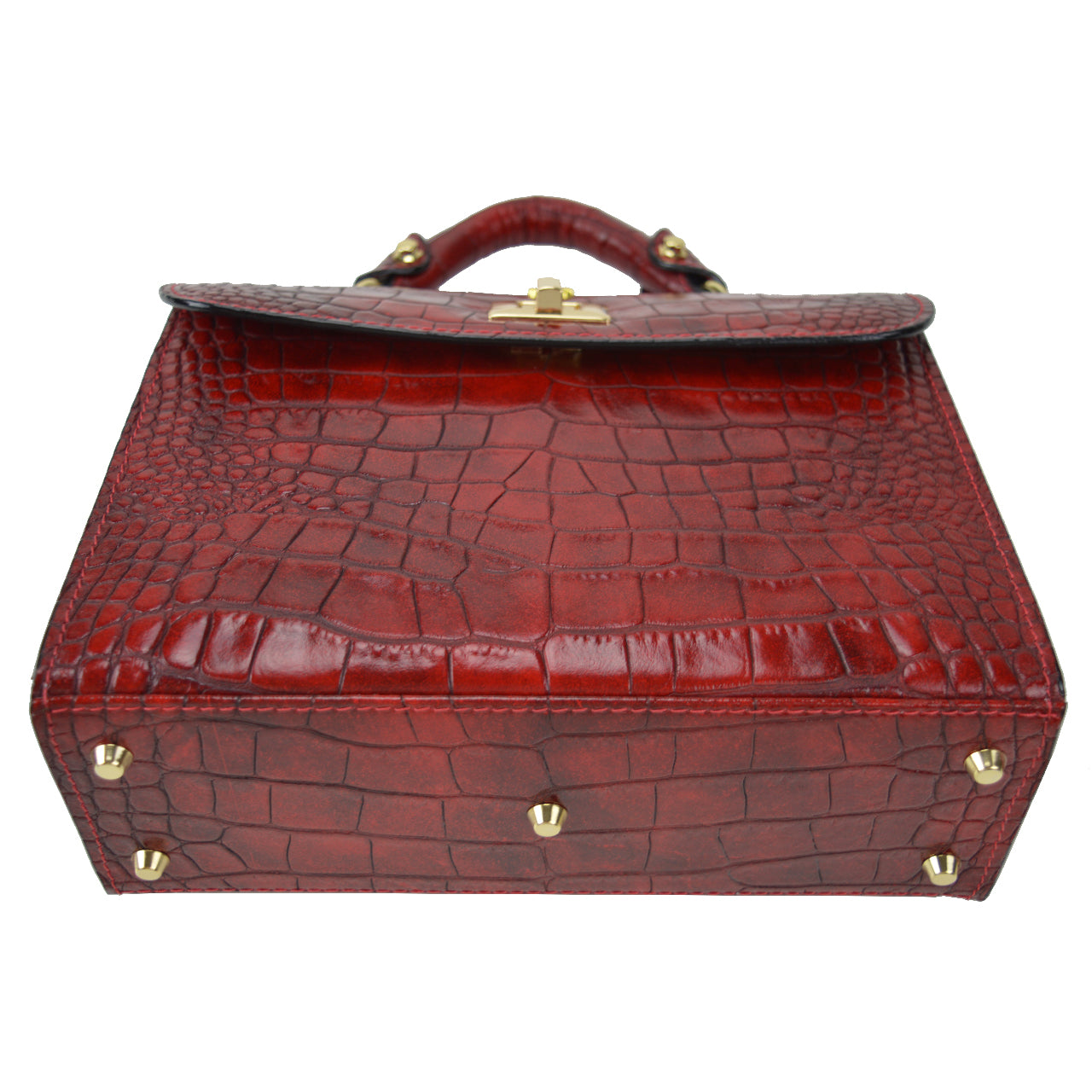 Pratesi Lucignano K280/26 Handbag in genuine leather - King Cherry