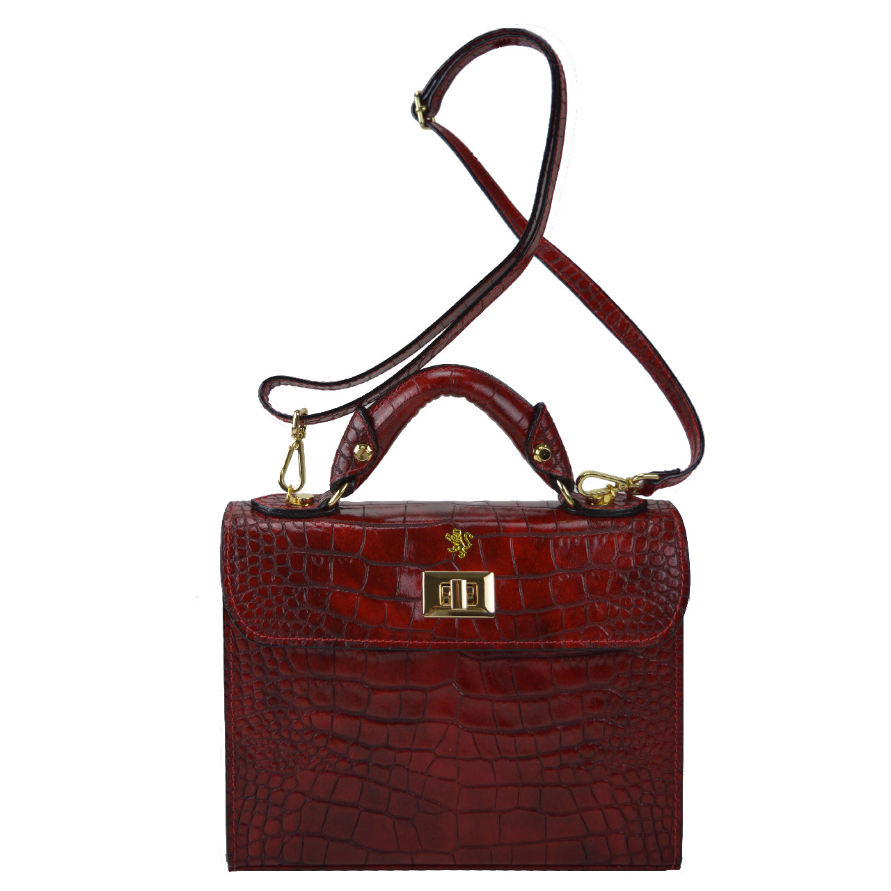 Pratesi Lucignano K280/26 Handbag in genuine leather - King Cherry