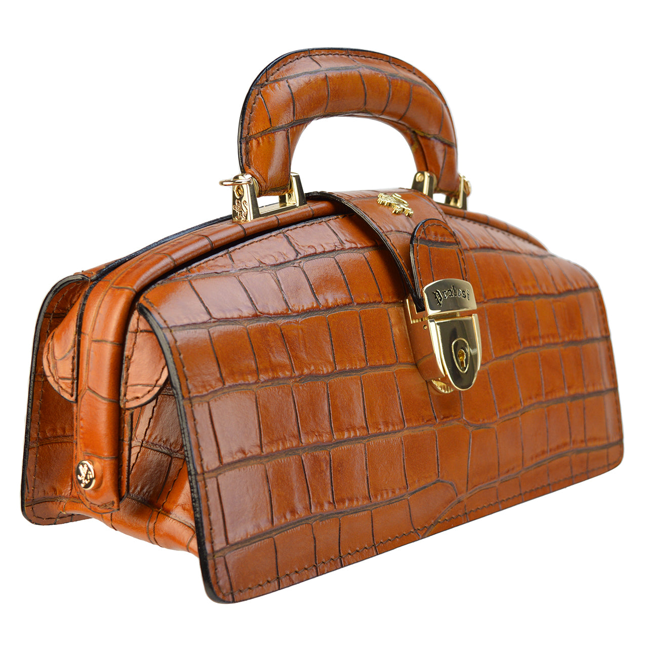 Pratesi Lady Brunelleschi King Woman Bag in genuine leather - King Cognac