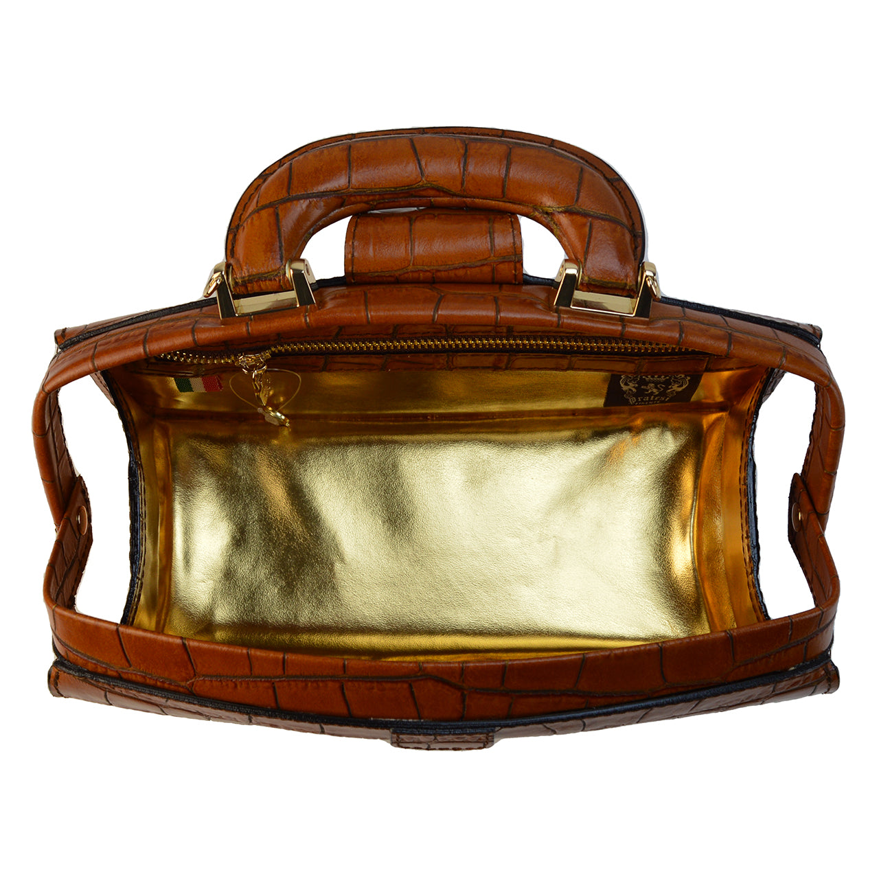 Pratesi Lady Brunelleschi King Woman Bag in genuine leather - King Cognac