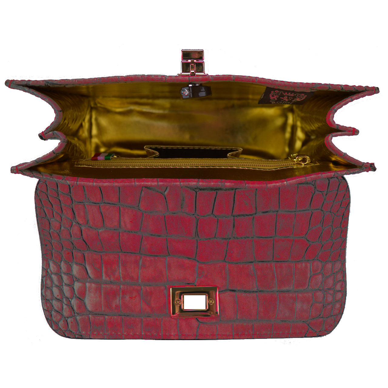 Pratesi Lucignano K280/26 Handbag in genuine leather - King Cherry