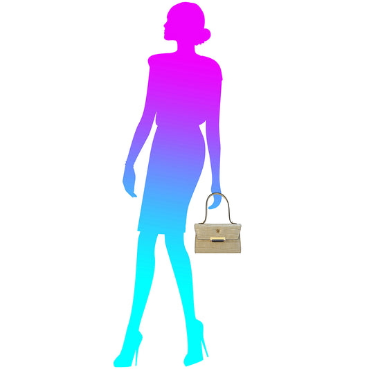 Pratesi Miss Impruneta K146 Lady Bag in genuine leather - King Cherry