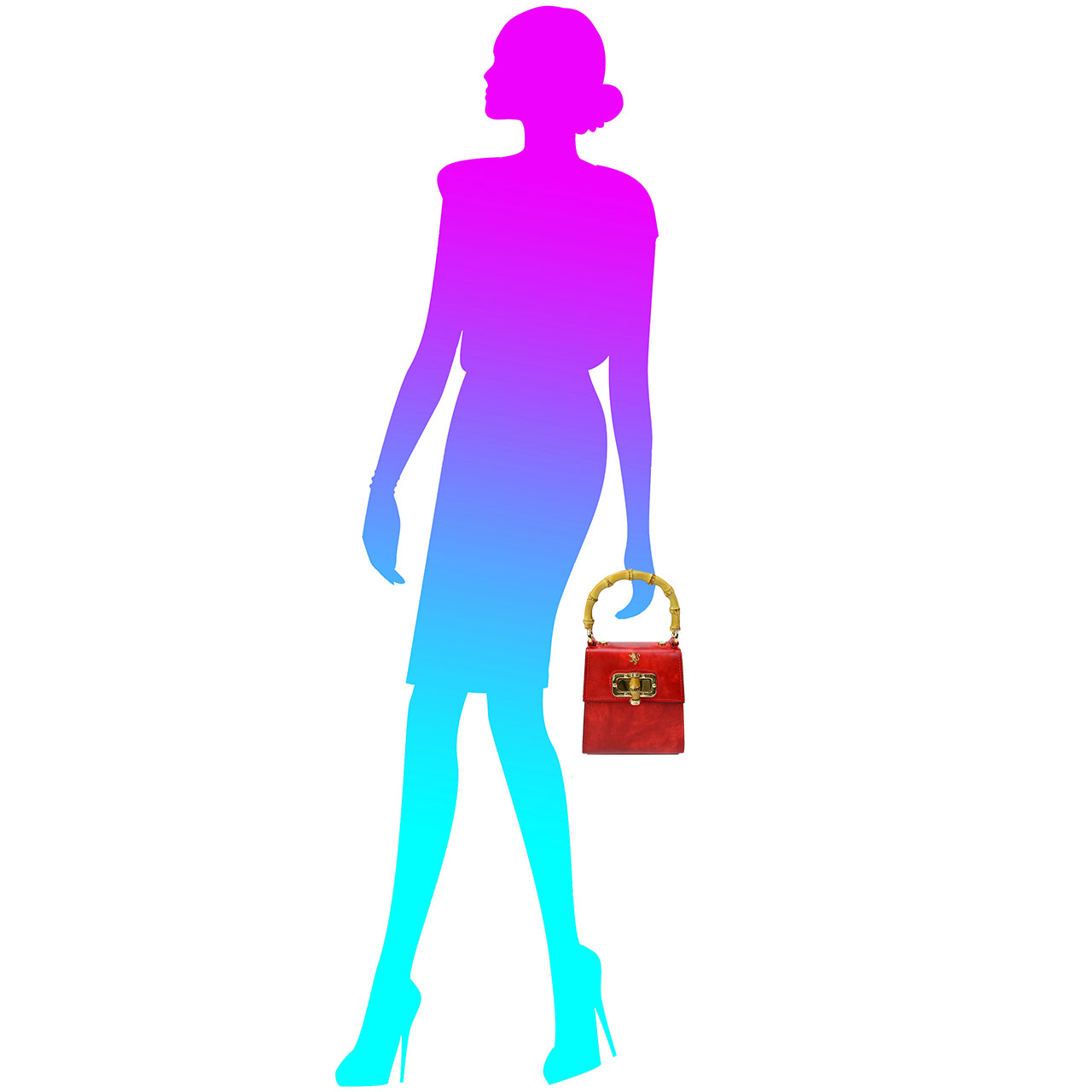 Pratesi Castalia R298/22 Lady Bag in genuine leather - Brunelleschi Grey