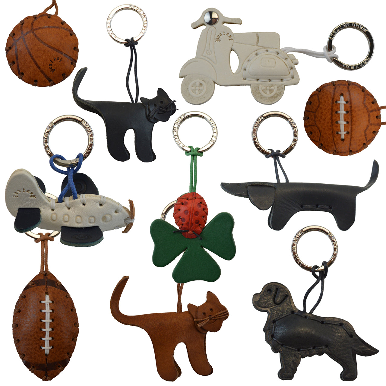 Pratesi Key Holder Charms P111 - Brown Elephant