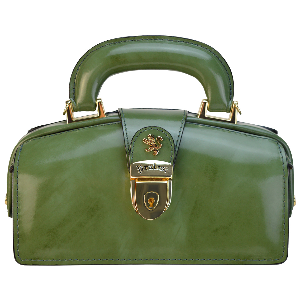 Pratesi Lady Brunelleschi Nana R120/M Woman Bag in true leather - Brunelleschi Dark Green