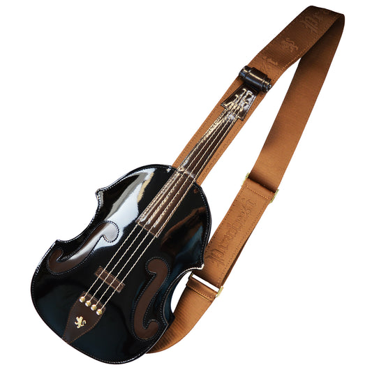 Pratesi Violino Backpack in Genuine Patent Leather - Black