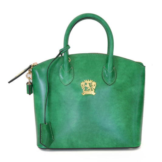 Pratesi Versilia Bolso Pequeño de auténtica piel italiana - Brunelleschi Leather Emerald