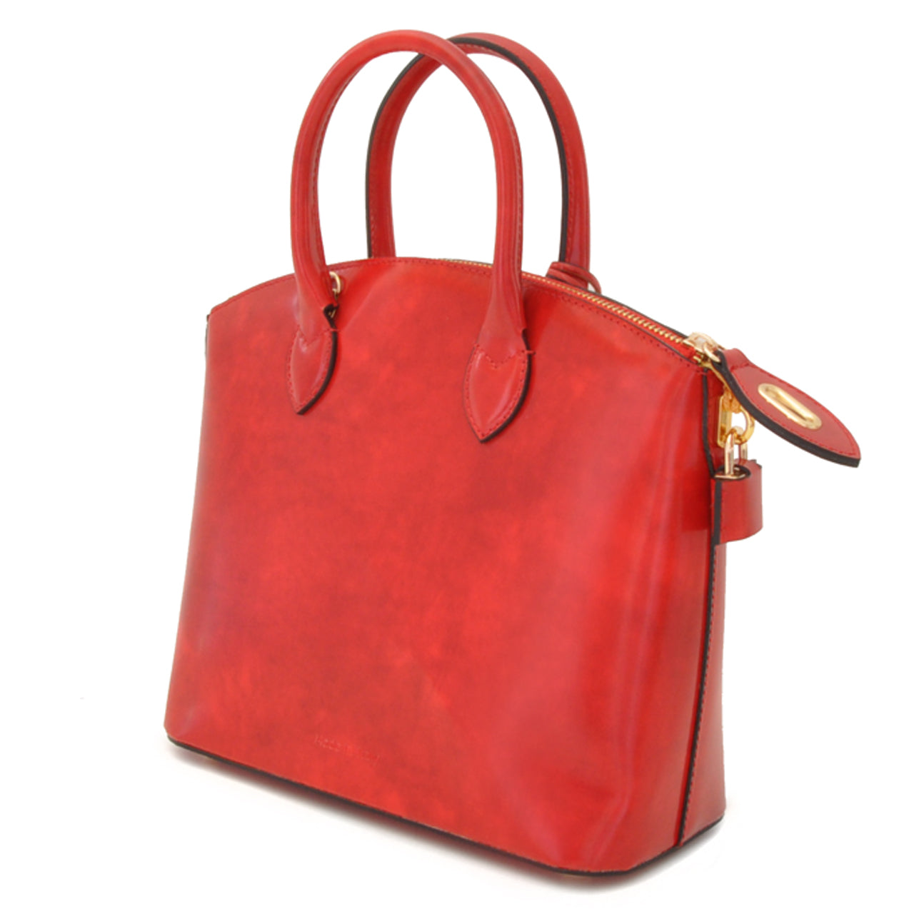 Pratesi Versilia Small Handbag in genuine Italian leather - Brunelleschi Leather Mustard