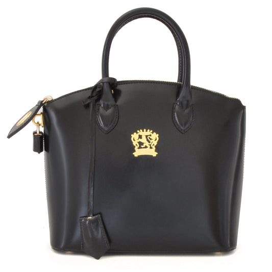 Pratesi Versilia Bolso Pequeño de auténtica piel italiana - Piel Brunelleschi Negro