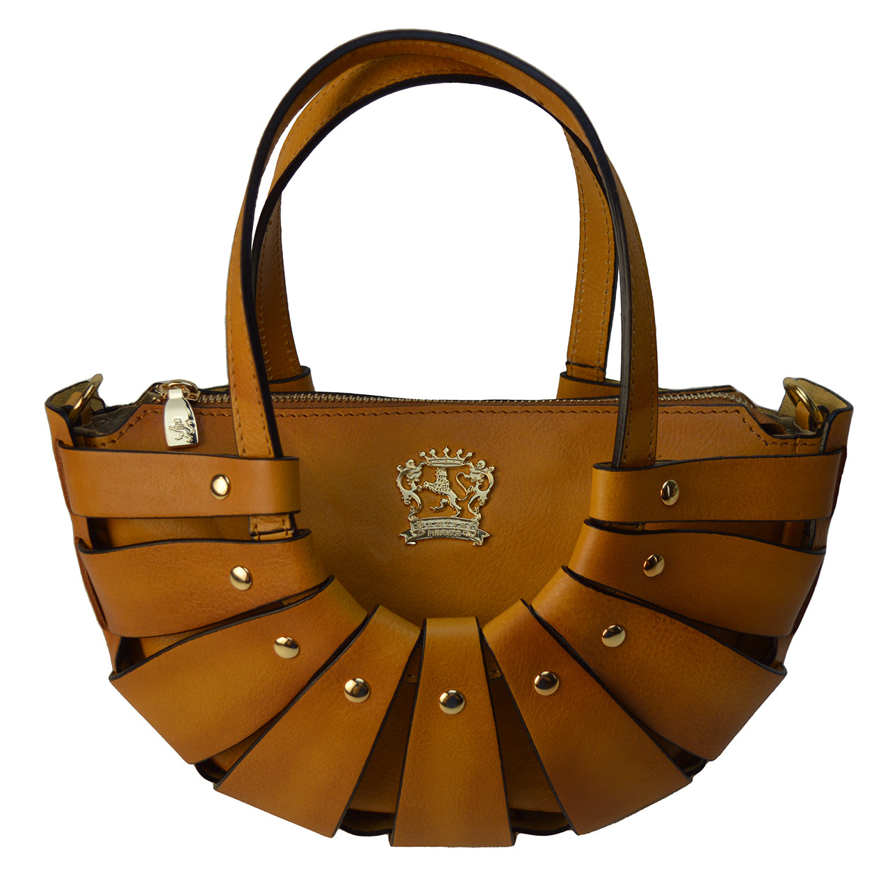 Pratesi Lucolena Clutch bag B110 - Vegetable Tanned Italian Leather Cognac