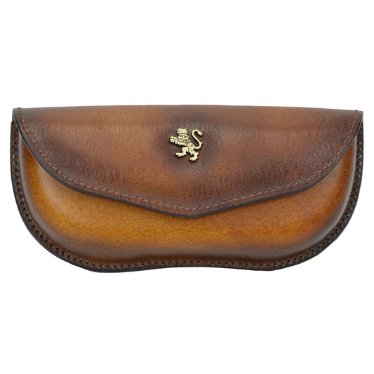 Pratesi Eyeglass Case in Italian Vegetable-Dyed Leather - Brown
