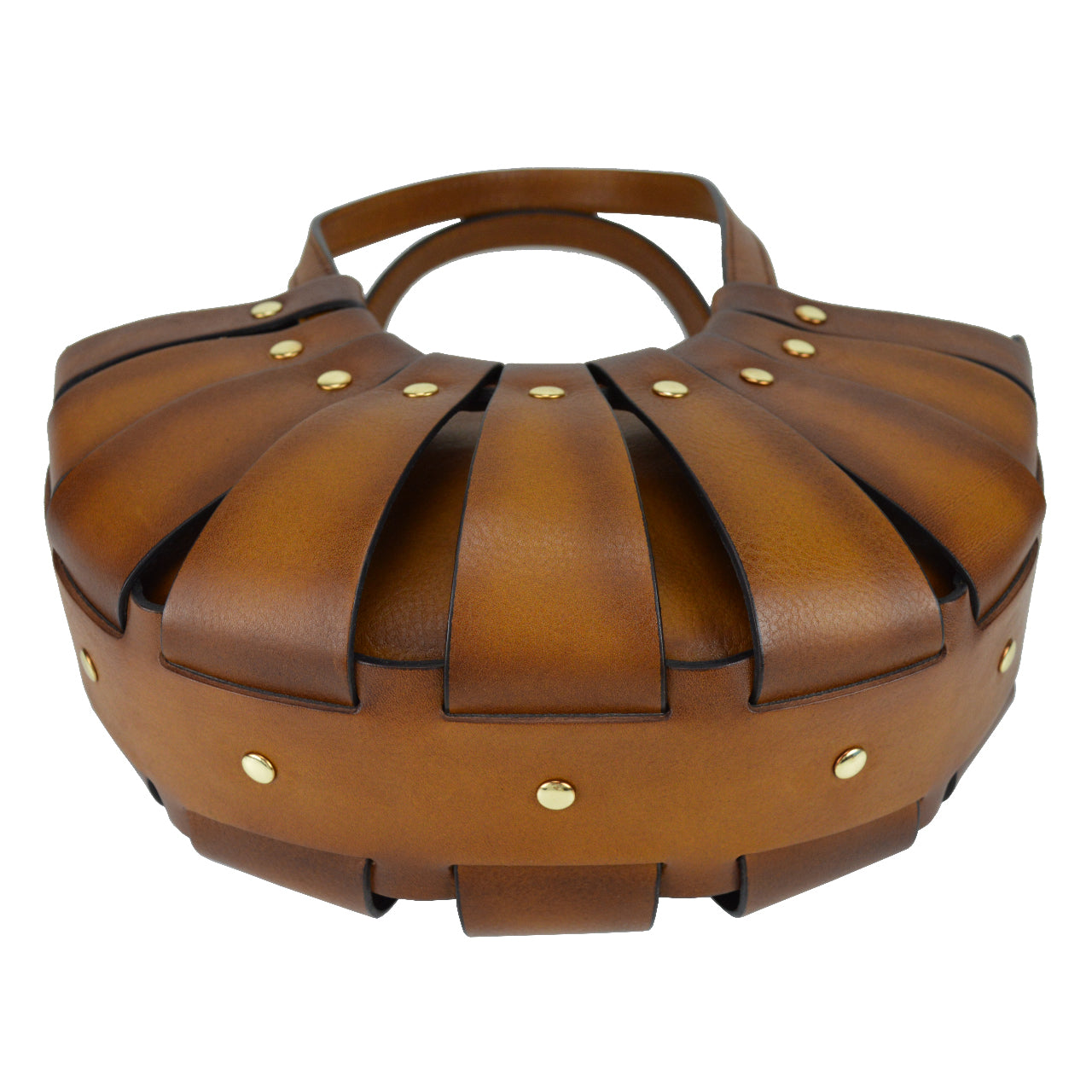 Pratesi Lucolena Clutch bag B110 - Vegetable Tanned Italian Leather Cognac