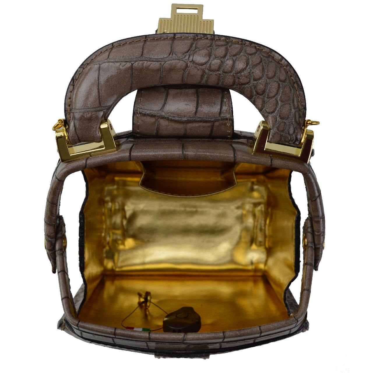 Pratesi Brunelleschi Handbag in genuine Italian leather - Brunelleschi Brown