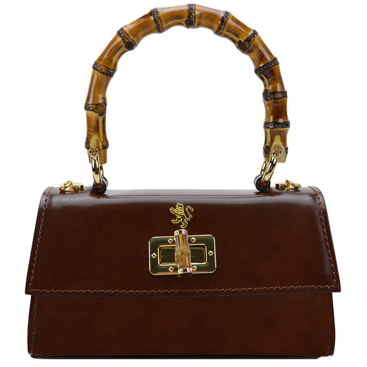 Pratesi Castalia Lady Bag in genuine Italian leather - Castalia Coffee