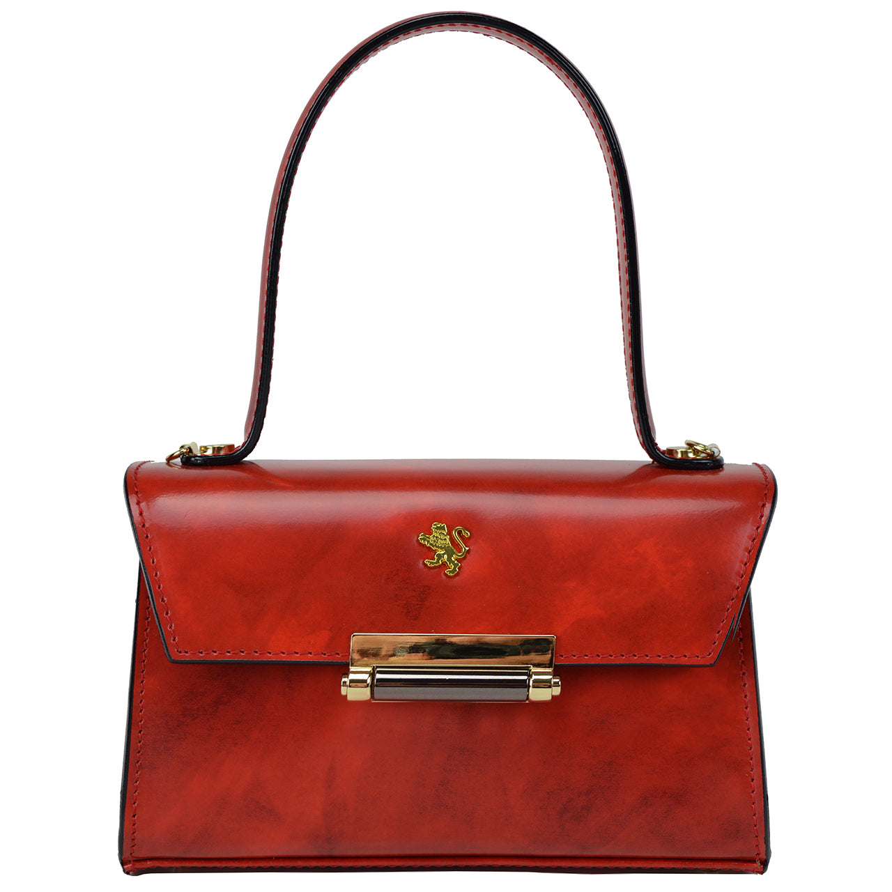 Pratesi Miss Impruneta R146 Lady Bag in genuine Italian leather - Miss Impruneta R146 Cherry