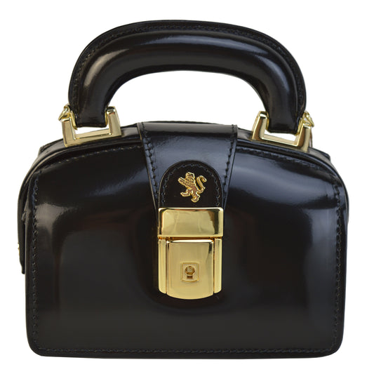 Pratesi Lady 18 Brunelleschi in genuine Italian leather - Brunelleschi Leather Black